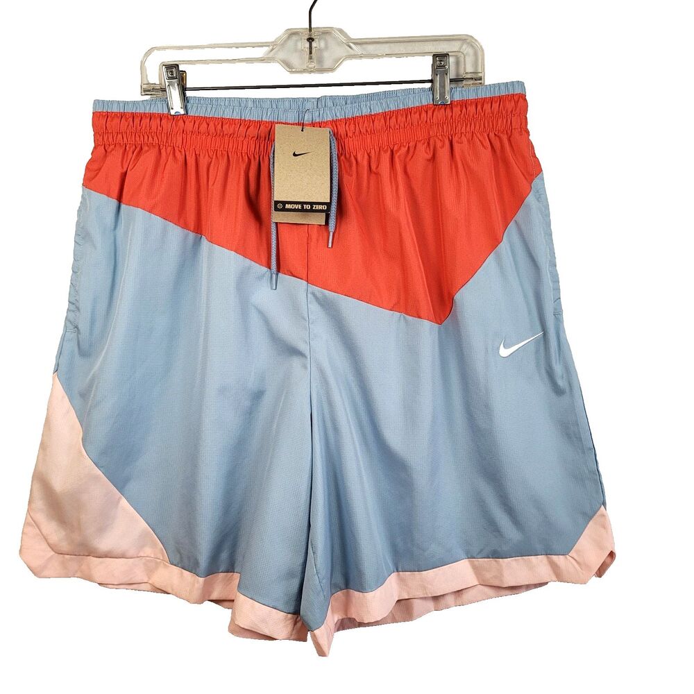 Nike Men's Size XXL DNA Woven Basketball Shorts Red/Blue/Pink Inseam 8" NWT
